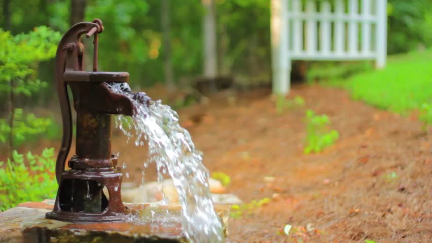 Time Outdoor Water Pump Stock Footage, Outdoor Water Pump