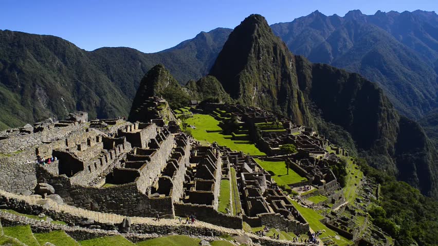 Aerial city Machu Picchu