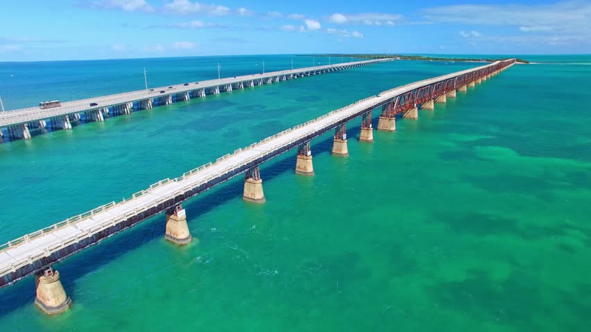 Bahia Honda park aerial view, Florida.