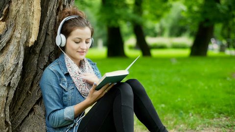 reading and listening to music