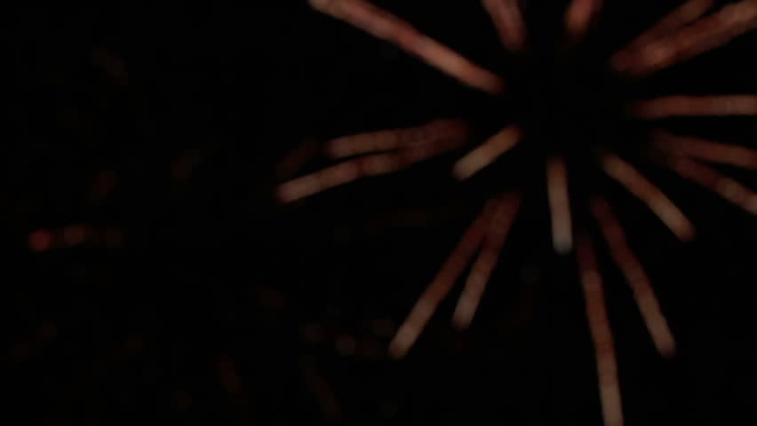 Fireworks display, blurry 