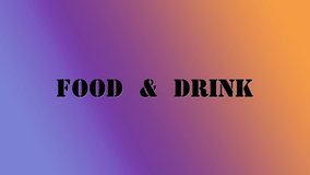 multicoloured footage- food & drink