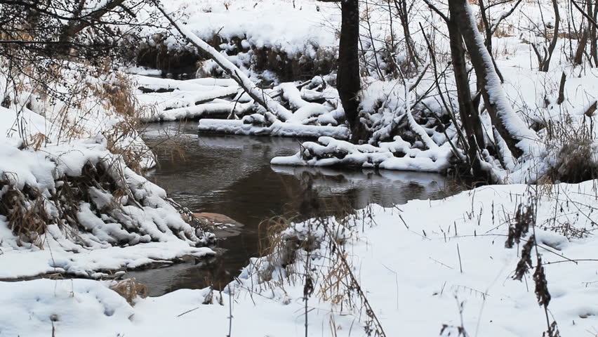 river flows in winter