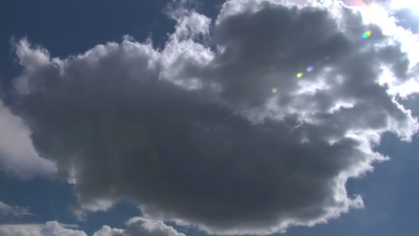 cumulus clouds time-lapse in blue sky