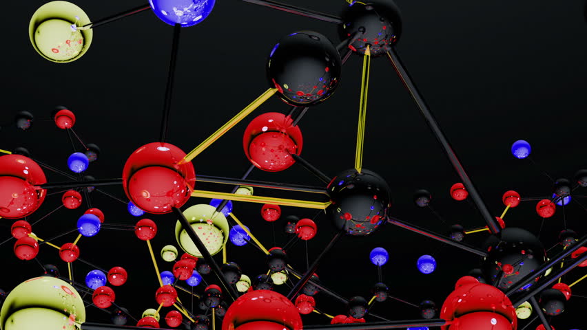 Complex Molecule Structure 3d Render Stock Footage Video (100% Royalty ...