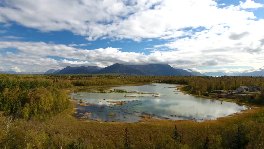 Alaska Lake and Mountains