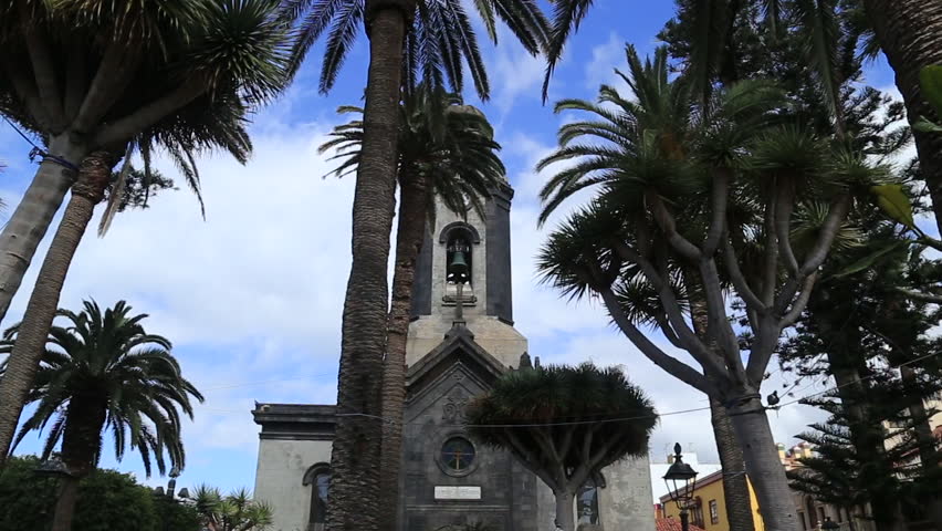 Church in Puerto de la Cruz , Tenerife island, Spain
