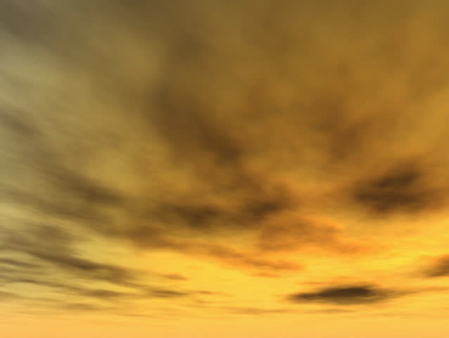 Yellow sky at sunset