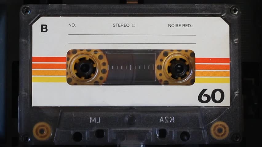 Vintage Audio Cassette Tape Playing, Stock Footage Video (100% Royalty ...