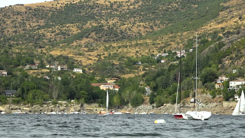 pleasure boats in a lake