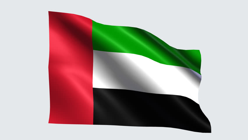 United Arab Emirates Flag with Stock Footage Video (100% Royalty-free ...