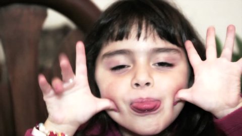 Little Girl Making Face Stock Footage Video (100% Royalty-free) 1971007 ...