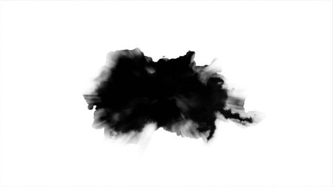 Dripping Ink on white background