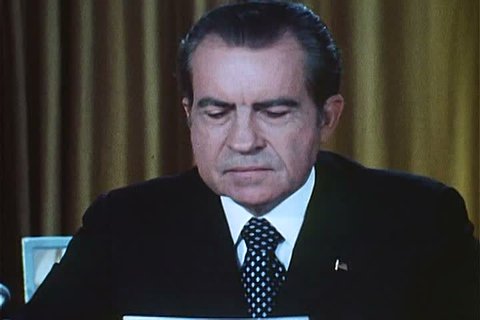 In a 1973 speech, President Nixon explains that public faith in the office of the President was his prime directive in investigating Watergate. (1970s)