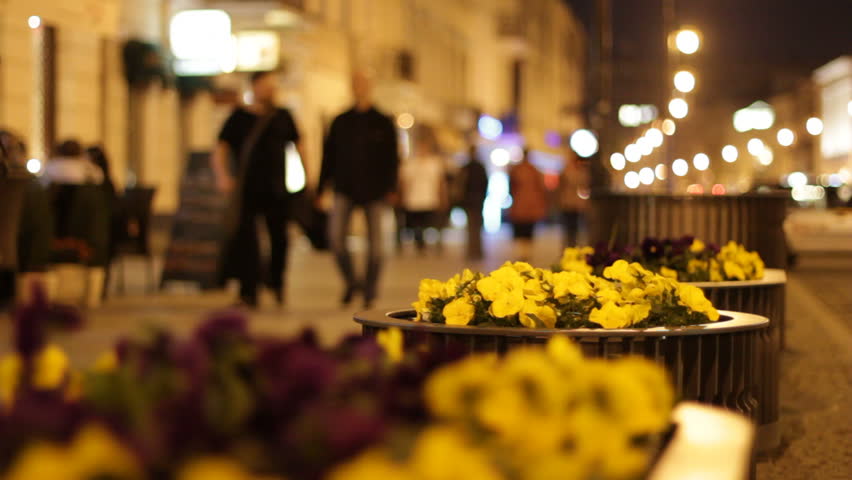 People enjoy their meals at downtown restaurant