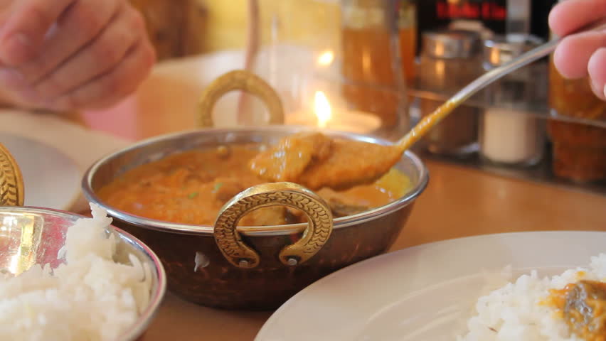 Indian masala food in a restaurant