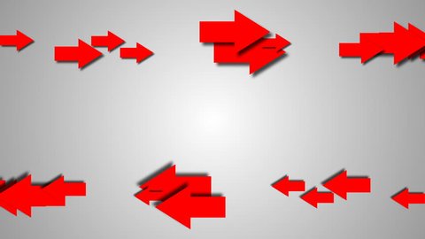 グレイの背景に矢印のアニメーション 地上で動く2d矢印 の動画素材 ロイヤリティフリー Shutterstock
