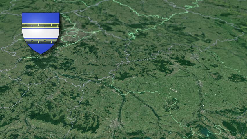 Marne with Coat Of Arms Animation Map
Departments of France