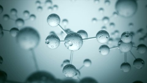 Abstract Physics Science Molecule Background - Loopable 3D Animation