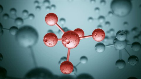 Abstract Physics Science Molecule Background - Loopable 3D Animation