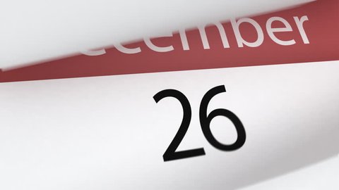 Calendar (year), 3d animation