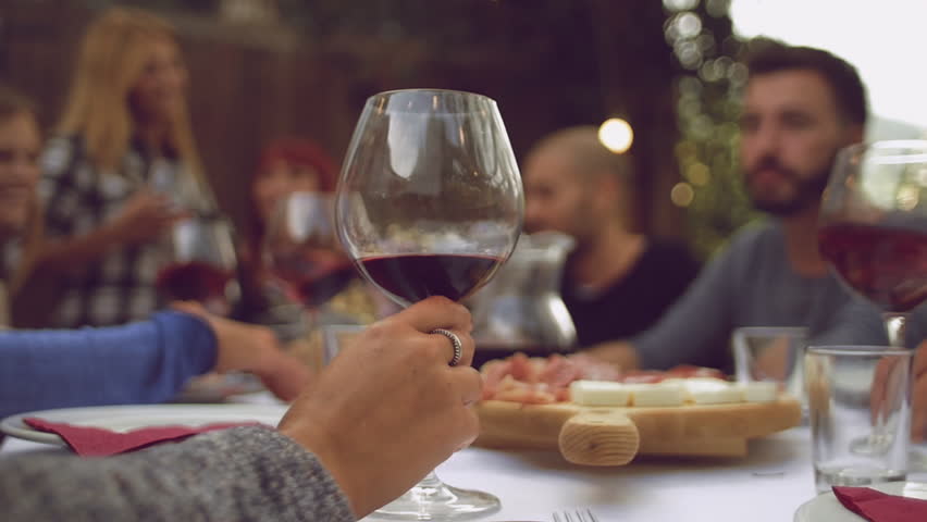 Group of friends enjoying together at a dinner party
 Royalty-Free Stock Footage #19788049