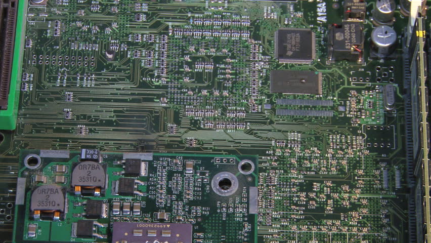 Zapping computer circuit boards.