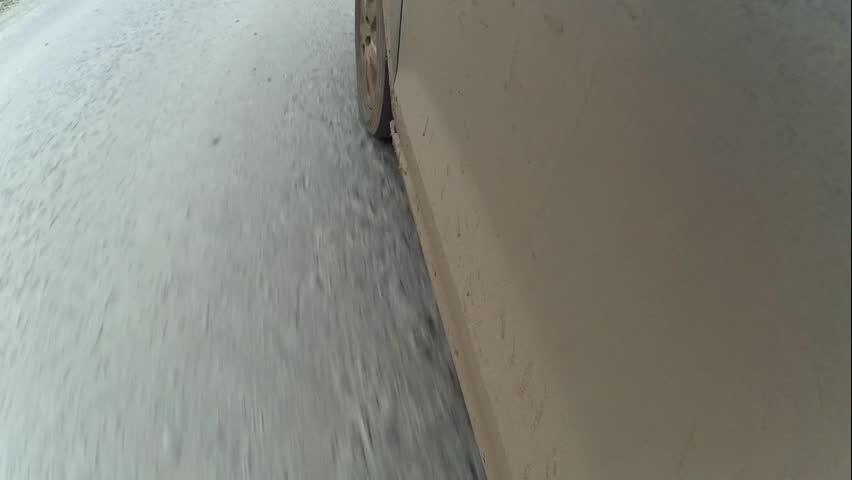 Riding off road car wheels