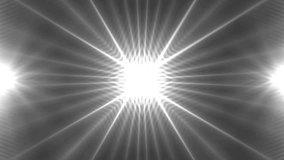 VJ Fractal silver kaleidoscopic background. Background grey motion with fractal design. Disco spectrum lights concert spot bulb. Animation seamless loop.