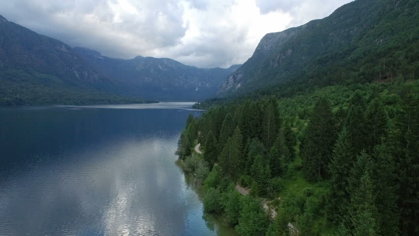 Beautiful Bohinj lake, Julian alps.Slovenia