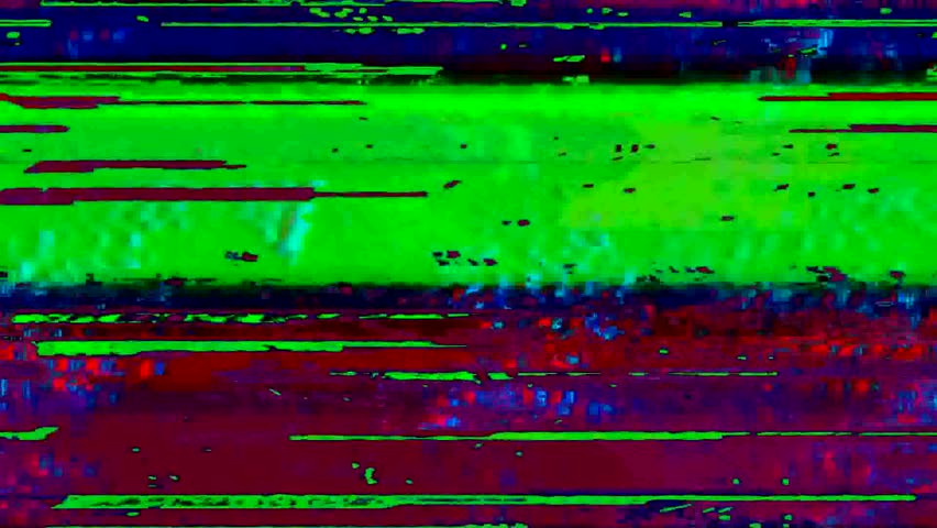 Flickering video signal interference and digital glitch Royalty-Free Stock Footage #19806967
