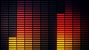 VU aka Volume Meter like animation.Yellow orange and red blocks in grid are animated in different looping patterns Seamless loop for screen content music background VJs designers etc. Version 3 - 3