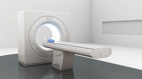 Xray Ct Scanner Medical Diagnosis Technologymriwhite Stock Footage ...