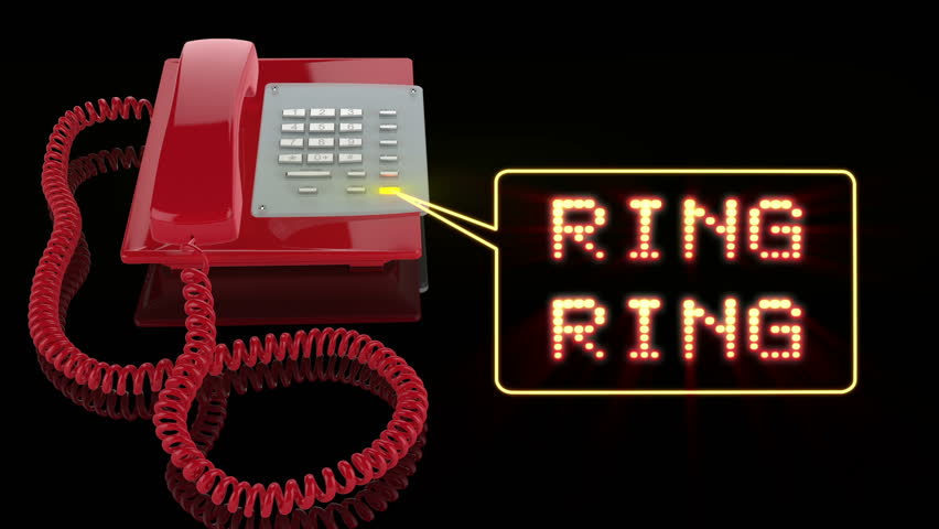 Emergency Red Phone with Ring Ring text