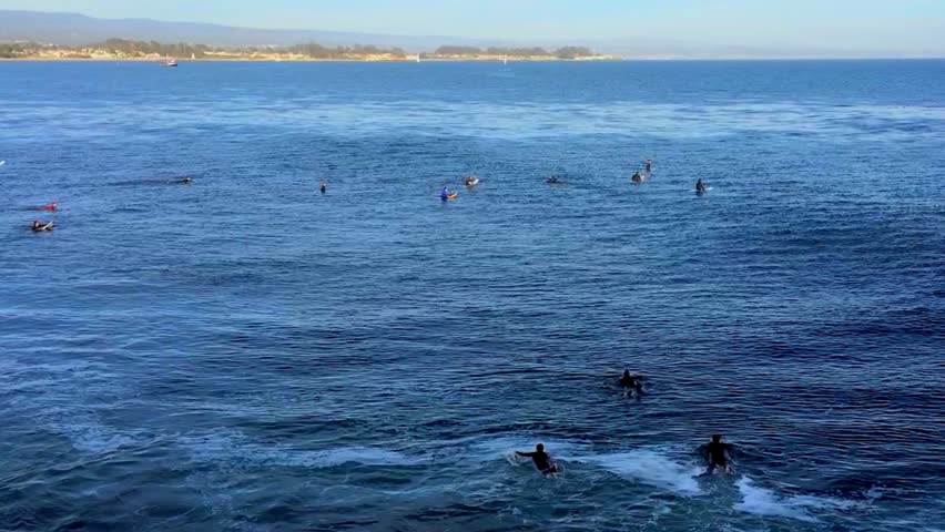Santa Cruz, Pleasure Point, on the northern Monterey Bay in Santa Cruz County, California, USA, a world renowned surf location