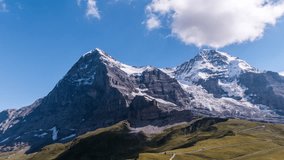 Eiger, Monch and Jungfrau - Time Lapse Video