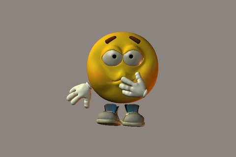 Thinking Emoji But 3d - 3d Thinking Emoji Gif PNG Transparent With