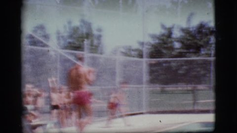 COTTONWOOD, ARIZONA 1968: kids learning how to swim