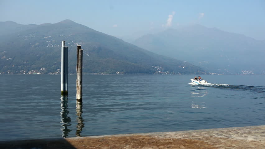 A tourist ship on lago maggiore