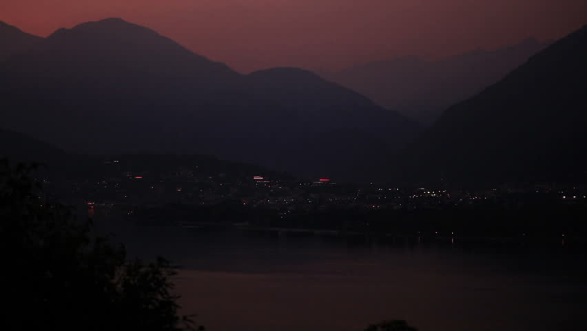 Evening at lago maggiore