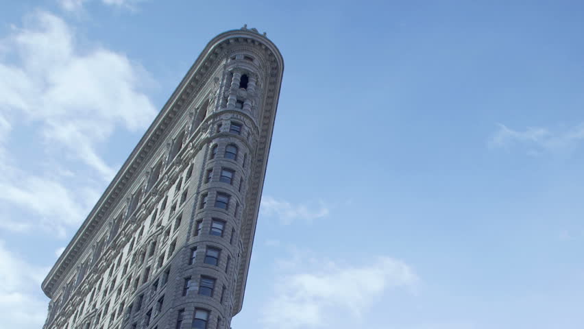 NEW YORK CITY - FEB 12: Timelapse of the Crossing at Flatiron Building at