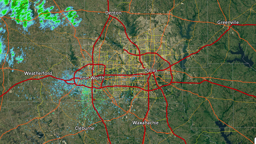 2012 Dallas/Ft. Worth, Texas tornado. (WITHOUT Warning Boxes)

Pursuant to 17 U.S.C. § 403: This work was created using archived NEXRAD Data from the NWS that is not subject to copyright protection
