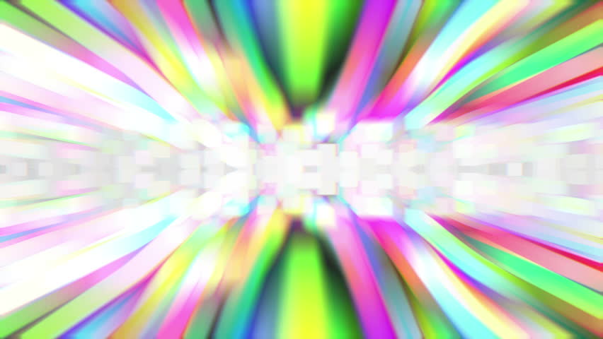 colorful radial radiant loopable effect
