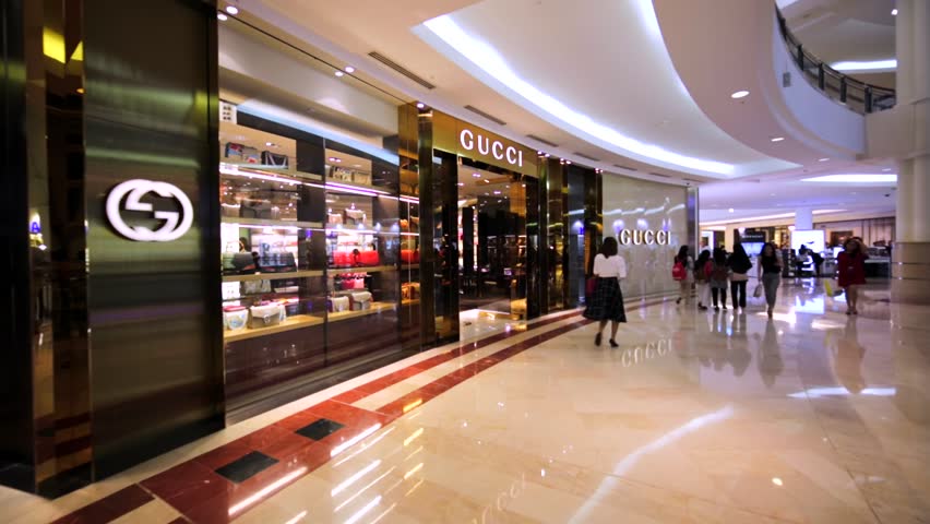 gucci store in the mall