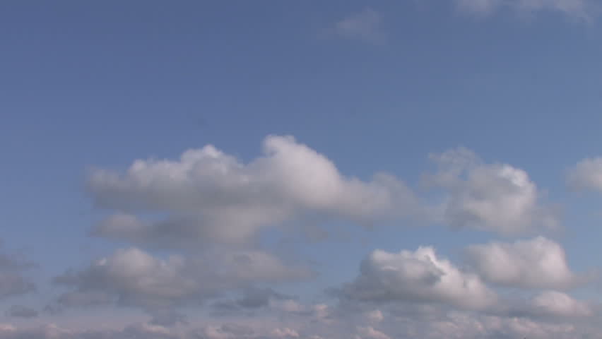 Timelapse sky, blue