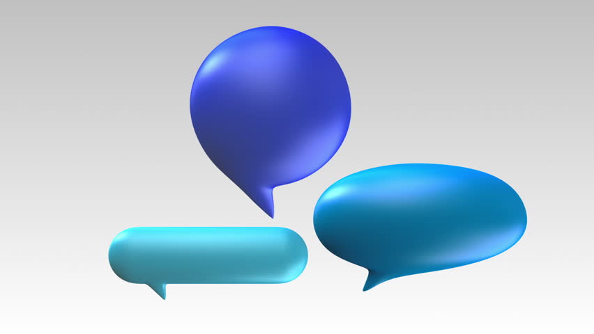 three speech bubble text bar 3d Stock Footage Video Royalty-free) 19947172 | Shutterstock