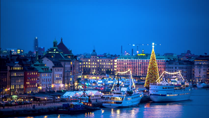 Stockholm - December 02, 2014: Stock Footage Video (100% Royalty-free ...