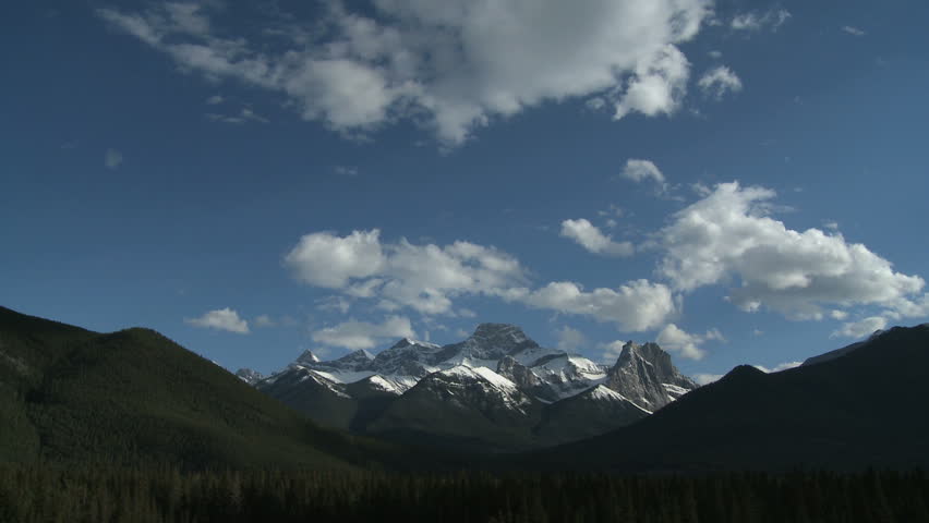 Time lapse of mountain group