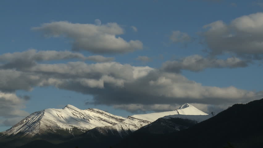 Time lapse of mountain group