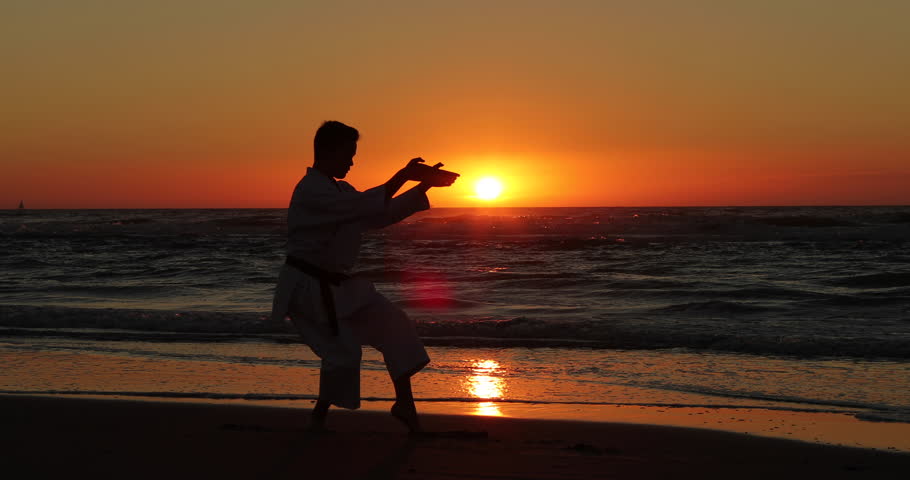 Karate kata sunset beach 